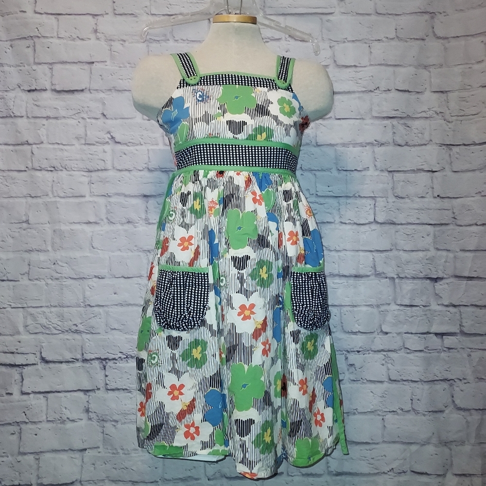 Rare Editions Green Spaghetti Strap Sundress